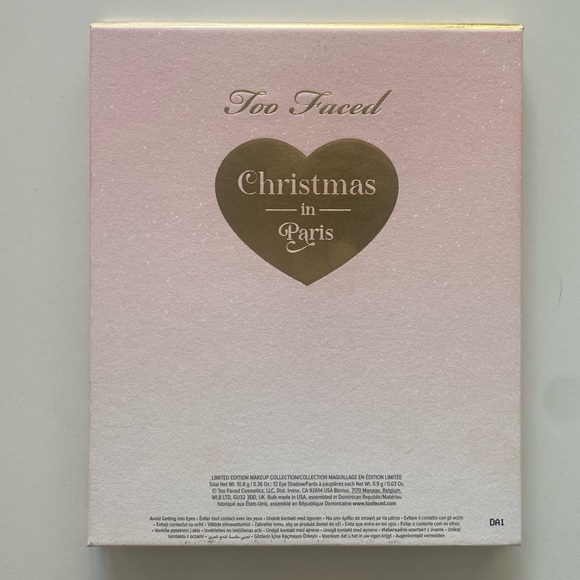 NWOT Too Faced Limited Edition Christmas in Paris Eyeshadow Palette - Picture 3 of 8